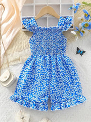 Sleeveless Jumpsuit with Ruffle Detail