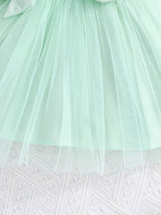 2pcs Design with a Ruffled Edge Knitted Short-Sleeve Set