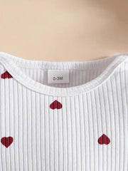 Long Sleeve Heart Print Dress with Matching Headscarf + Paisley Print Skirt Three-Piece Set