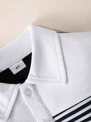 Polyester Casual Striped Shirt