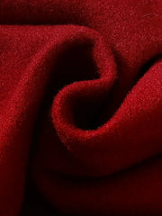 Soft Plush Bow Lapel Collar Jacket  Winter Coat