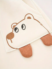 1pc Thermal Pants with Cute Bear Design Pants