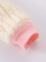 Plush Cute Rabbit Embroidered Hooded Bodysuit